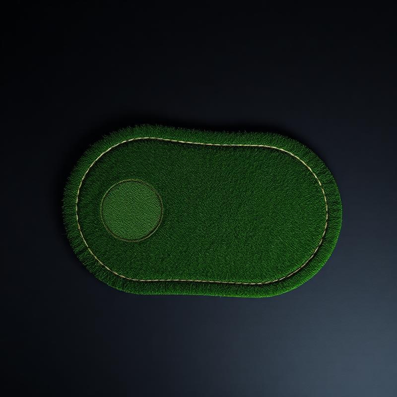 Custom shaped True Turf mat with branded inlay